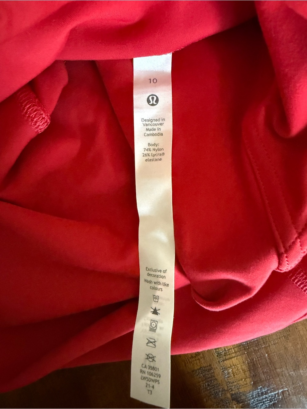 Lululemon Red InStill High Rise 25” Legging - Picture 5 of 5